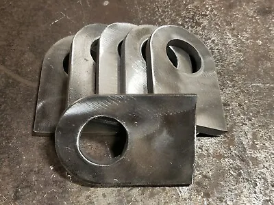 (6) Weld On Tabs Pad Eyes Shackle Mounts 1/4  Thick 2  X 3  1  Dia Hole.  • $30
