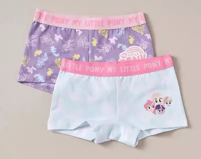 Girls  Size 3-4 Pack Of 2 My Little Pony Shorties  Underwear NEW 9045 • $4.07