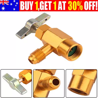 1/2  R134a Refrigerant Can Bottle Tap Tapper Opener Connector Can Thread Valve • $11.59