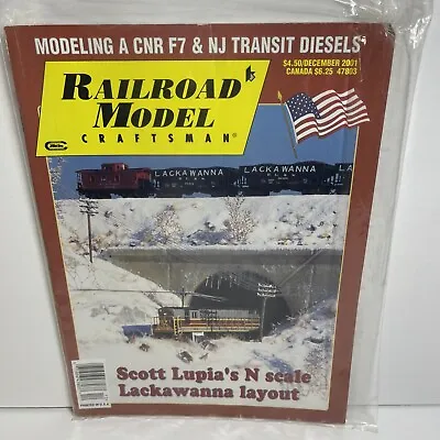 Railroad Model Craftsman Magazine December 2001 Modeling CNR F7 & NJ Transit • $5.95