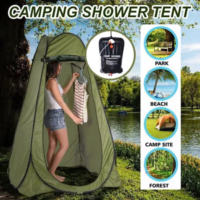 2023 New Portable Pop Up Outdoor Camping Shower Tent Toilet Privacy Change Room • $39.99