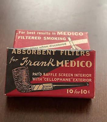 Frank Medico Pipe Filters - Vintage 1930's 2 Partial Boxes • $14.95