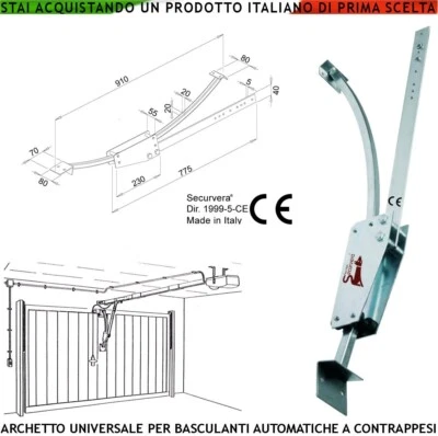 Peso Aggiuntivo 1,250 Kg Per Contrappeso Porte Basculanti – DIEFFEMATIC Originale