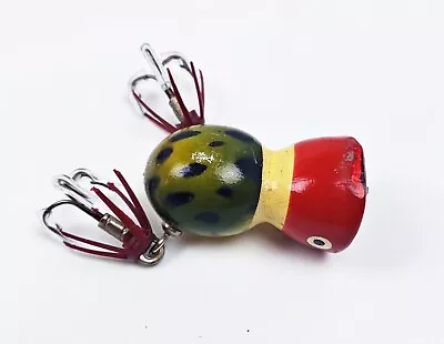 Tough Bud Stewart Water Sonic Pad Hopper Frog Lure Red Head MI C 1940s • $21.50