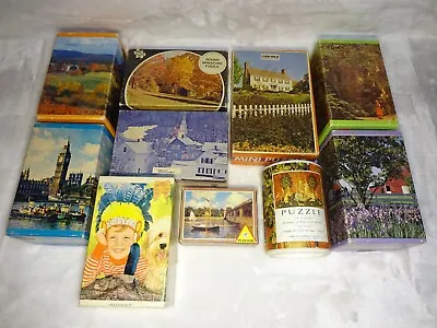 Vintage Mixed Lot Of 10 Puzzles • $34.99