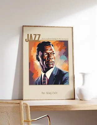 Nat King Cole Print | Jazz Poster | Jazz Print | Vintage Print • $85