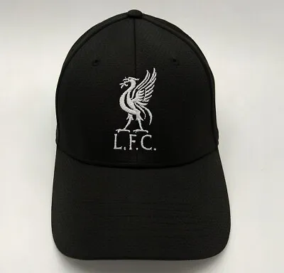 $19 • Buy Liverpool FC Black Baseball Hat With Embroidered Logo Free Worldwide Shipping 