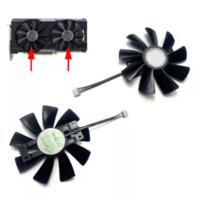 For Sapphire R9 380 4G Graphics Card Cooling Fan Replacement Cooler Fan GAA8B2U • $20.35