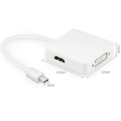 Mini Display Port DP To DVI VGA HDMI Adapter Cable For MacBook Drop • $11.88