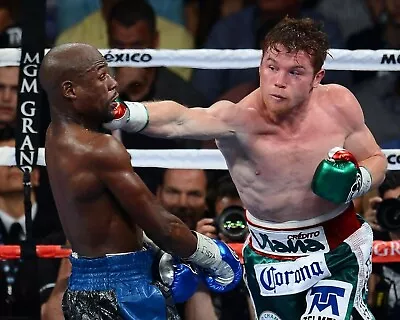 Canelo Alvarez Vs Floyd Mayweather Jr 8x10 Photo Boxing Print • $4