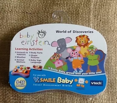 $15.99 • Buy V. Smile Baby Vtech Baby Einstein World Of Discoveries Smartridge