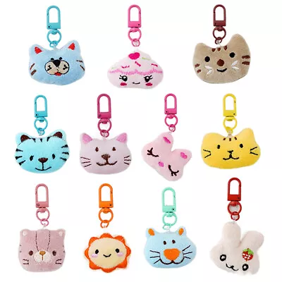 Cute Plush Cat Keyring For Women Girl Cartoon Rabbit Kawaii Keychain Bag Pendant • $1.06