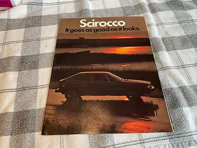 1978 Volkswagen VW Scirocco Sales Brochure - 16 Panel Fold Open Brochure - Nice! • $18