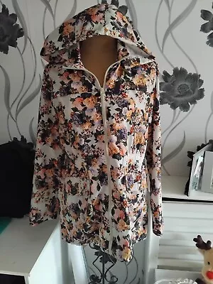 Brave Soul Floral Lightweight Rain Mac Jacket Size 10 • £7.50