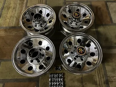 71 87 CHEVY GMC TRUCK BLAZER 15x7  ALUMINUM ALLOY WHEELS 4X4 6 LUG RESTORED • $1499.99