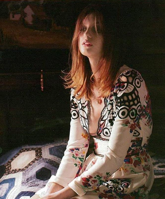 $109 • Buy ALICE McCALL Vintage Embroidered Floral Print Cutwork Long Sleeve Dress Sz 6