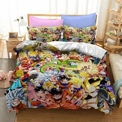 Quilt/Doona/Duvet Cover Set Single/Double/Queen/King Size Bed Pillow Cases • £12.49