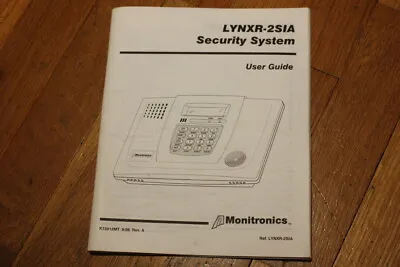 USER INSTRUCTION MANUAL Monitronics Honeywell LYNXR-2SIA   LYNXR2SIA - K1512MT • $7.95