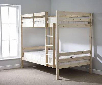 Everest 4ft 6 DOUBLE HEAVY DUTY Solid Pine  Bunk Bed (EB9) • £379.95