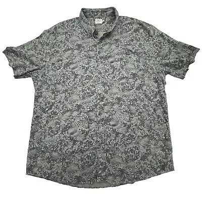 Faherty Breeze Printed Hawaiian Hemp Lyocell Short Sleeve Button Shirt Mens 2XL • $29.99