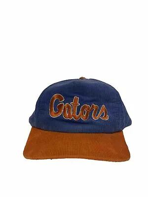 Vintage Florida Gators Corduroy Script Style SnapBack Hat Sportcap • $38.50