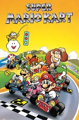 2014 Nintendo Super Mario Kart Mariokart Poster 24x36 New Free Shipping • $12.95