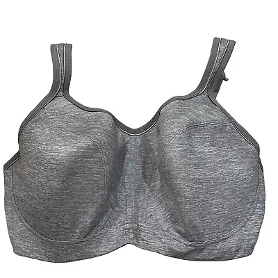 Panache Gray Ultimate High-Impact Underwire Sports Bra 34FF #5021 • £27.25