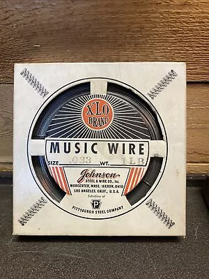 Vintage Music Wire Diameter .033 #14  NEW IN ORIGINAL BOX! 1lb - XLO Brand • $25