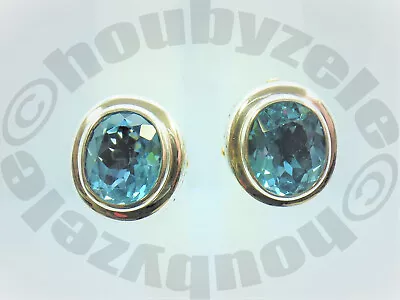 Samuel B Behnam BJC Sterling And18K Blue Topaz Huggie Earrings • $140