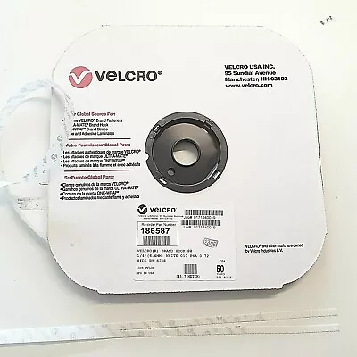 VELCRO® Brand 1/4  Inch Wide White HOOK SIDE ONLY - Self Adhesive - 50 YARDS  • $34.95