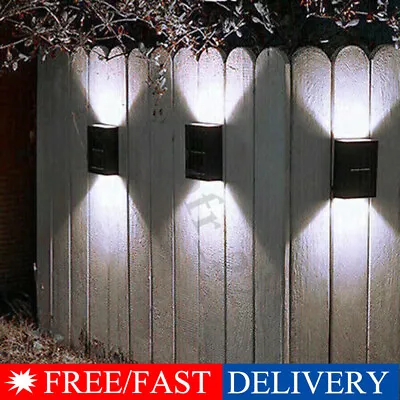$5.99 • Buy Solar 2LED Deck Light Path Garden Patio Pathway Stairs Step Fence Lamp Outdoor