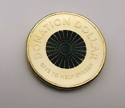 2021 Australia Donation $1 One Dollar Coloured Coin Initials JC UNC Uncirculated • $15