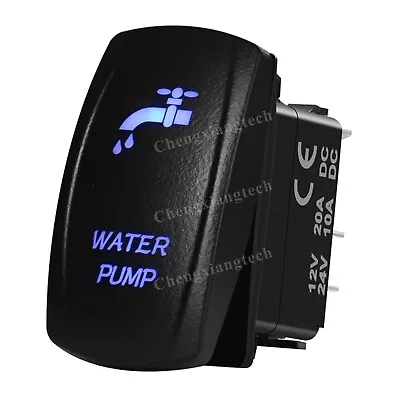 12V RV Water Pump Rocker Switch 5P ON-OFF Toggle Switch For Car Boat Caravan • £6.29