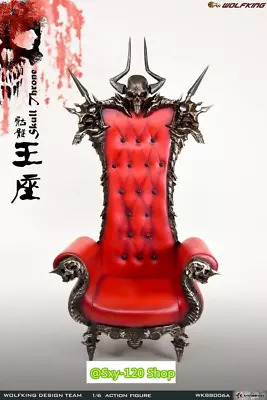 WOLFKING WK88006A 1/6 Skull Throne Single Sofa Chair Seat Fit 12in Figure Model • $256.95