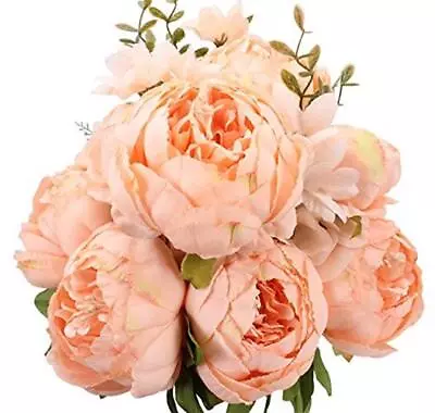 Duovlo Fake Flowers Vintage Artificial Peony Silk Flowers  Assorted Colors  • $22.63