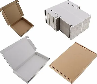 White Or Brown A4 A5 A6 Dvd Dl Mini Kb Boxes Large Letter Cardboard Shipping Pip • £5.93