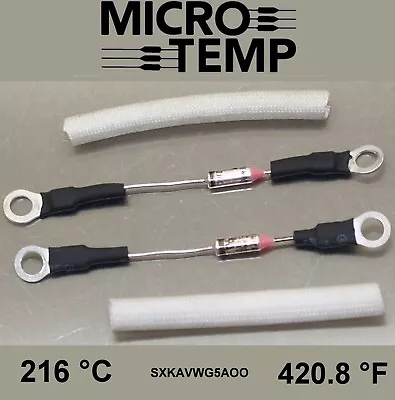 2 Each New Microtemp One-shot Thermal Fuse Sxkavw G5a00 216*c  480.8*f • $9