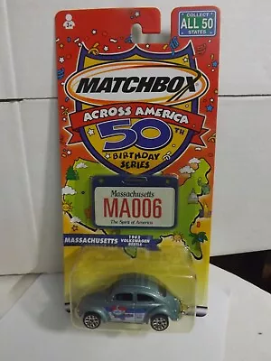 2001 Matchbox Across America Massachusetts 1962 Volkswagen Beetle 50th Birthday • $7.09