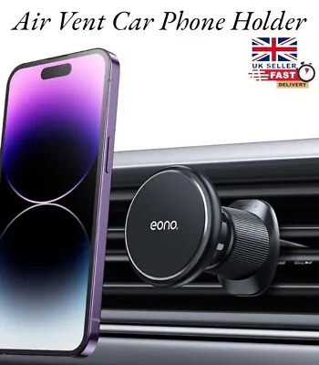 Phone Holder For Car Magnetic Universal Air Vent Mount 360 Rotation • £9.99