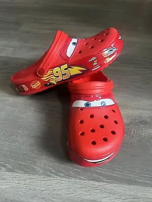 Crocs Classic Clog Cars Lightning Mcqueen Disney Pixar Size 10M  NEW No Lights • $75