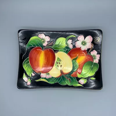 Blue Sky  Icing On The Cake  By J. McCall Apples & Jewels Black Ceramic 3D Tray • $24.97