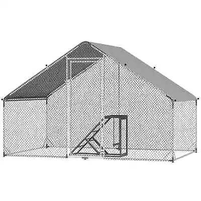 Walk In Chicken Run With Chicken Activity Shelf And Cover 3 X 2 X 2m • £239.99