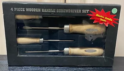 Orchard Store Millers Falls Tools 4 Piece Screwriver Set Wooden Handles - Nos • $39.99