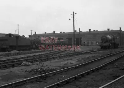 Photo  Cardiff Canton Loco Sheds On 13th May 1959 • £3