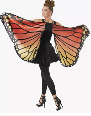Way To Celebrate Monarch Butterfly Cape Wings Adult One Size • $21