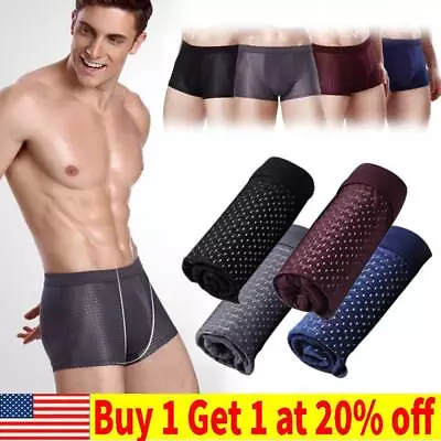 Boxhero Bamboo Fiber Boxer Shorts - For All-Day Comfort Boxhero Mens Underwear • $9.49