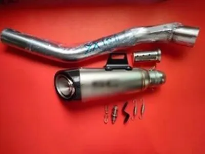 Exhaust 2  Carbon For Kawasaki ZX10R 1000 Middle Pipe Slip-on Plus 2004-2022 • $239