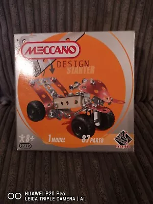Meccano 2723 Car 8+ Vintage Metal Construction Toy Box Set Complete 💯 • £11