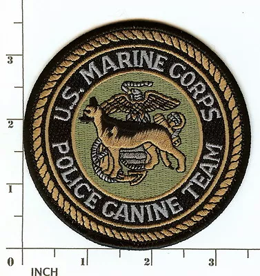 USMC Military Police CANINE Team Subdued OD Hook&Loop ! PATCH Marines MP Dogs K9 • $9.99