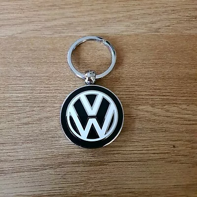 Genuine Black   Volkswagen Metal  Keyring Golf Polo Tiguan • $10.72